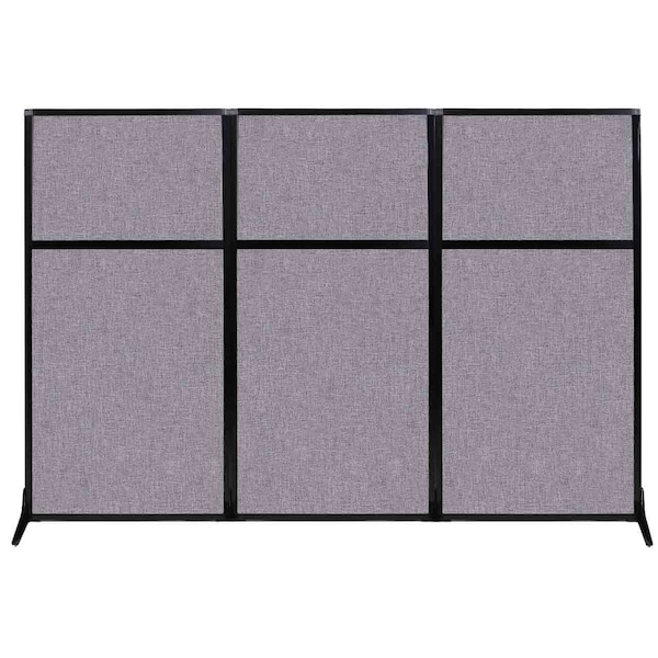 Work Station Screen 99" x 70" Cloud Gray Fabric